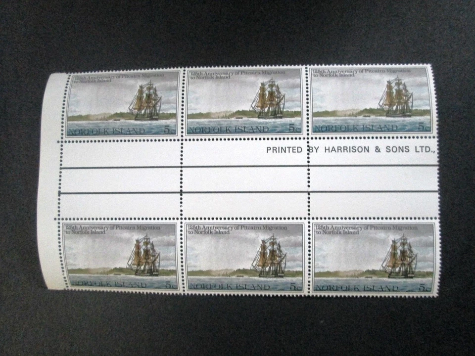 Norfolk Island - "SHIPS ~ PITCAIRN MIGRATION" MNH Sets ~ Blocks of 6 !! - Image 2 of 4