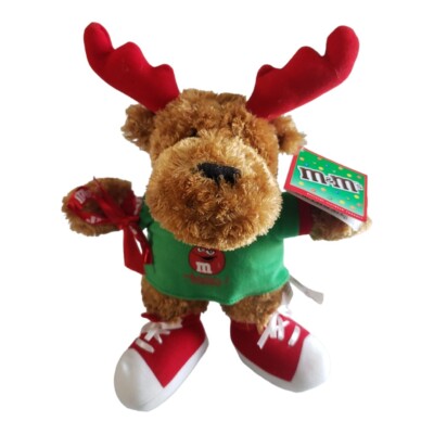 M&M Red Christmas Moose Reindeer Green Shirt & Tennis Shoes 10'' by Galerie