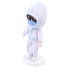 Doll Collection Nurse Doll Toy Doll Coveralls Antiepidemic Doll Play Doctor Kit