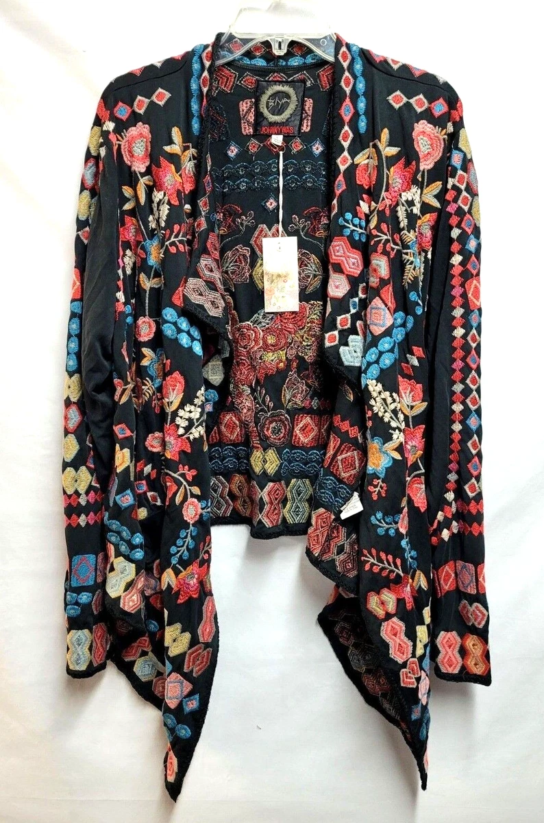 Johnny was embroidered best sale cardigan
