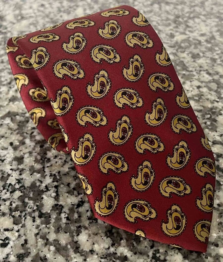 DRAKE'S LONDON TIE HAND MADE PAISLEY 58