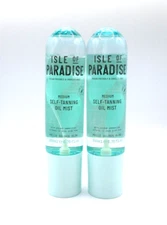 Lot/2 Isle Of Paradise Self Tanning Oil Mist ~ Medium ~ 200 ml / 6.76 oz x 2 ~