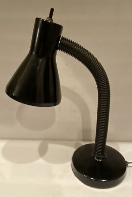 Goose Neck Lamp Black Desk Reading Light Adjustable High Intensity Retro
