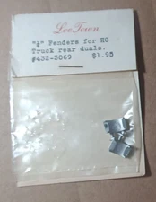 NOS 🌟 Vintage Lee Town HO 1/4 Fenders Rear Duals 3069 Diecast Train Parts