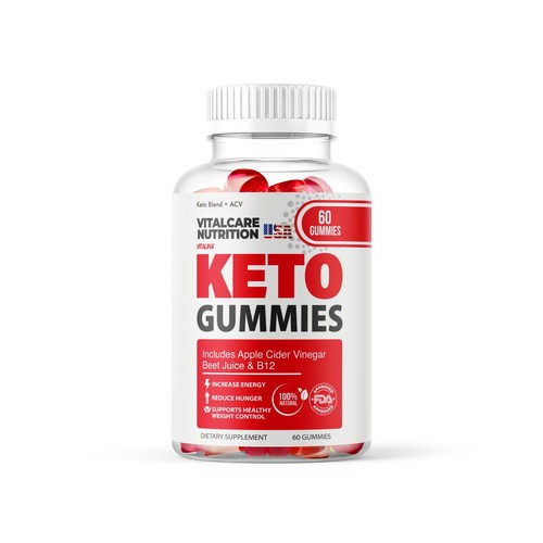(1 Pack) Vital Care Nutrition Gummies, Ketogenic ACV Gummies, 1 Month ...