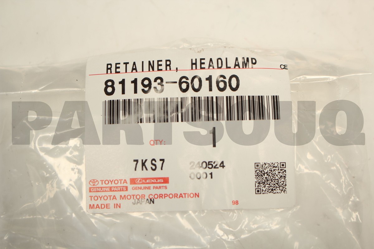 テレビ 8119360160 Genuine Toyota RETAINER HEADLAMP 81193-60160 | eBay