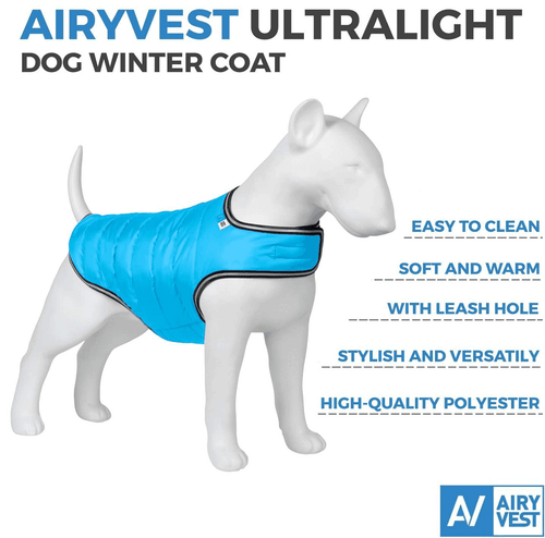 Dog Winter Coat for XSmall Dogs Blue Waterproof Dog Warm Jacket XS Size - Picture 5 of 7