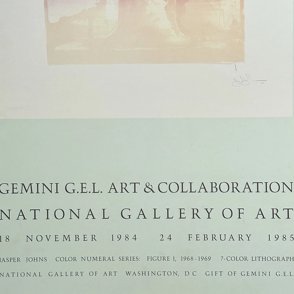 Jasper Johns 1985 Galería Nacional de Arte impresión a bordo, enmarcada Foto 4 de 4