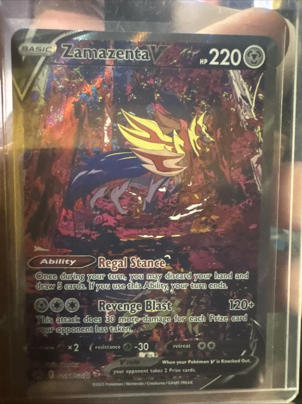 Zamazenta V GG54/GG70 Crown Zenith Galarian Gallery Holo Pokemon TCG NM