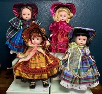 Madame Alexander 4 Little Women Dolls Complete Set Amy Meg Jo Beth 8 MIB 2002