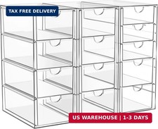 ARSTPEOE Acrylic 13-Drawer Storage  Makeup Organizer for Desk, Bath