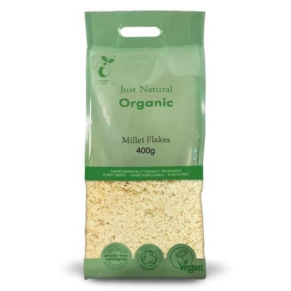 Just Natural Organic Organic Millet Flakes 400g - 2 Pack