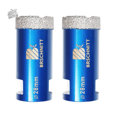2pcs Diamond Tip 28mm M14 Drill Vacuum Stoneware Porcelain Marble Ceramic