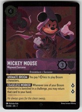 Mickey Mouse - Wayward Sorcerer Cold Foil SR The First Chapter 51/204 Lorcana NM