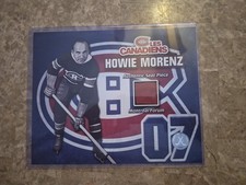 Howie Morenz Montreal Canadiens Piece Of History Picture With Coa