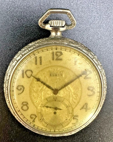 Antique Elgin Tivoli 14K Gold Filled 15 Jewels Pocket Watch