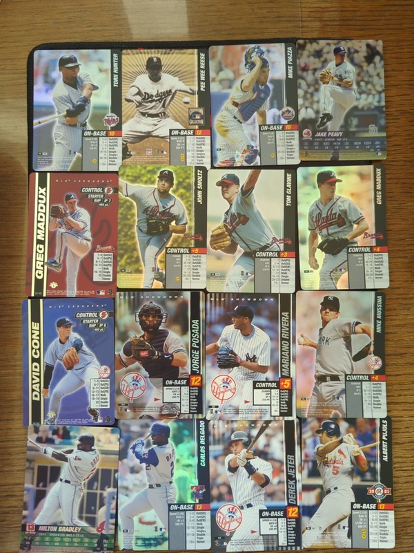 MLB Showdown Foils + Bundle Of Cards From 2000-2004 + Game Board And 7 D20s