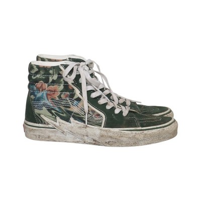 Vans, Sneaker, Größe: 41, Old Skool, Leder, Grün/Mehrfarbig, Damen #lNL