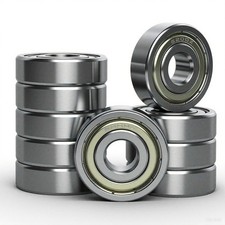 10 PCS 6200-ZZ Double Metal Seal Deep Groove Ball Bearings, Pre-Lubricated an...