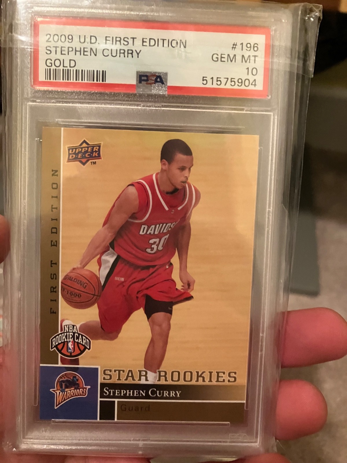 2009 upper deck first edition stephen curry gold psa 10