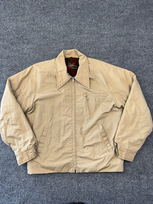 #ad Vintage Sears The Men’s Store Jacket 40 Reg Tan Pile Lined Work Coat USA $69.99