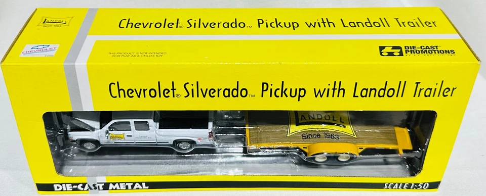 Landoll Chevrolet Silverado Pickup With Trailer By DCP 1/50th Scale - Image 2 of 4