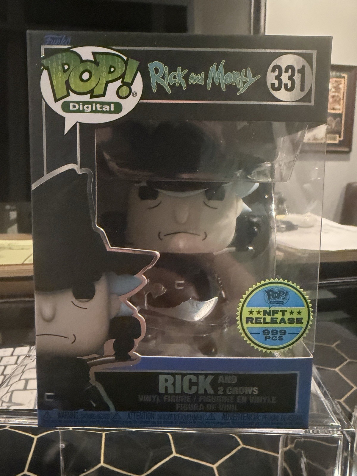 Funko Pop! Digital Rick & Morty: Rick and 2 Crows #331 999 w/armor