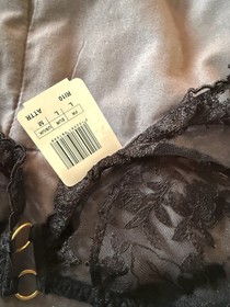Aubade After Midnight brief and wireless bralette M amd XXL Black NWT