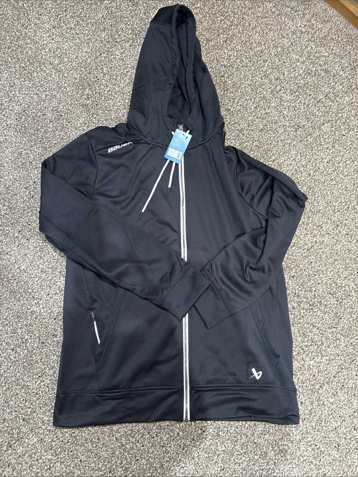 Bauer S23 Team Fleece Full Zip Hoodie M Black Hockey NWT
Opens in a new window or tab
