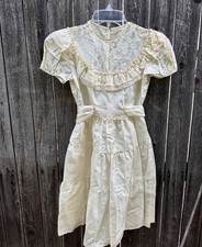 Vintage 1940s Girl's Party Dress, Flower Girl, First Communion