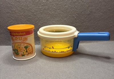 ~FISHER PRICE~ Fun with Food Simmering Saucepan Vegetable Soup Pot 1987
