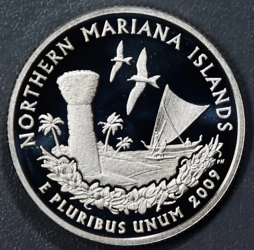 2009-S DC and US Territories Quarters Northern Mariana Islands Proof — photo from the most recent tracked eBay sale