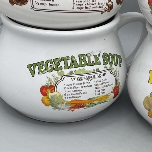 Vintage Dat'l Do It Soup Recipe Mugs Retro 70's Kitchen MCM Set of 6 - Picture 3 of 9