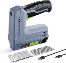 WORKPRO Cucitrice senza fili 3,6 V 2000 mAh con 2000 graffette, pinzatrice.