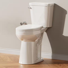 21 In. Extra Tall Toilet, White 2-Piece High Toilet with Elongated Bowl, Single