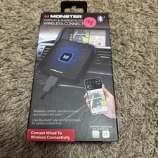 Monster CarPlay Android Auto Wireless Connector / $4 Shipping MBA2-1014-BLK