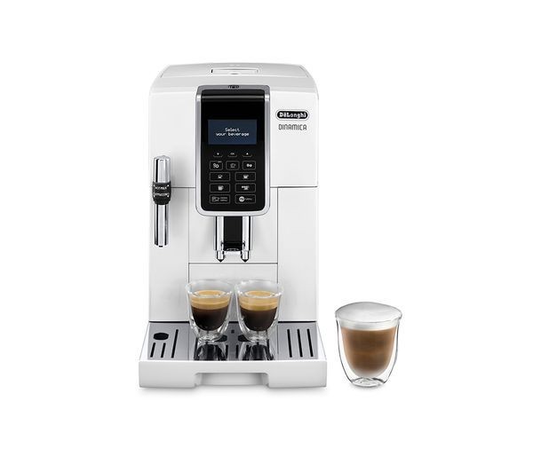 DELONGHI Dinamica ECAM 350.35.W Bean to Cup Coffee Machine - White- Brand New