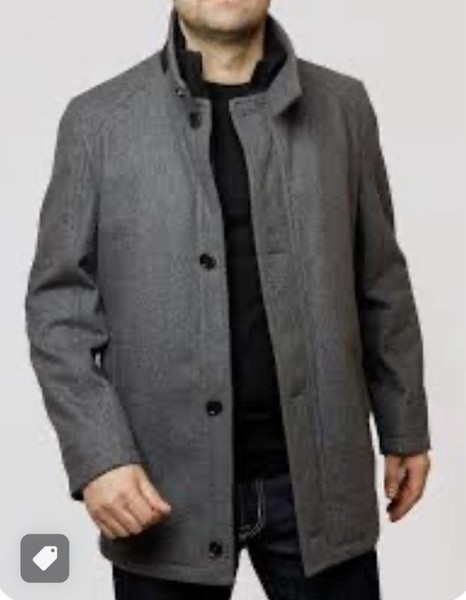 Men Pierre Cardin Coat Grey 44 / XXL / 52