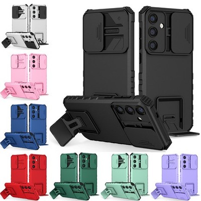 Slide Kamera Armor Case Standfunktion Für Samsung S26 S25 S24 S23 S22 S21 Note20