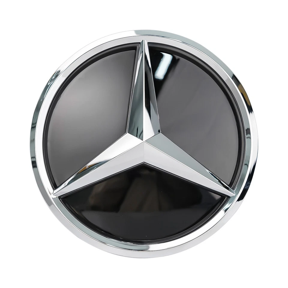 Front Grill 3D Star Mirror Emblem Logo For 2015-2019 Mercedes-Benz GLE GLC GLS - Image 3 of 4