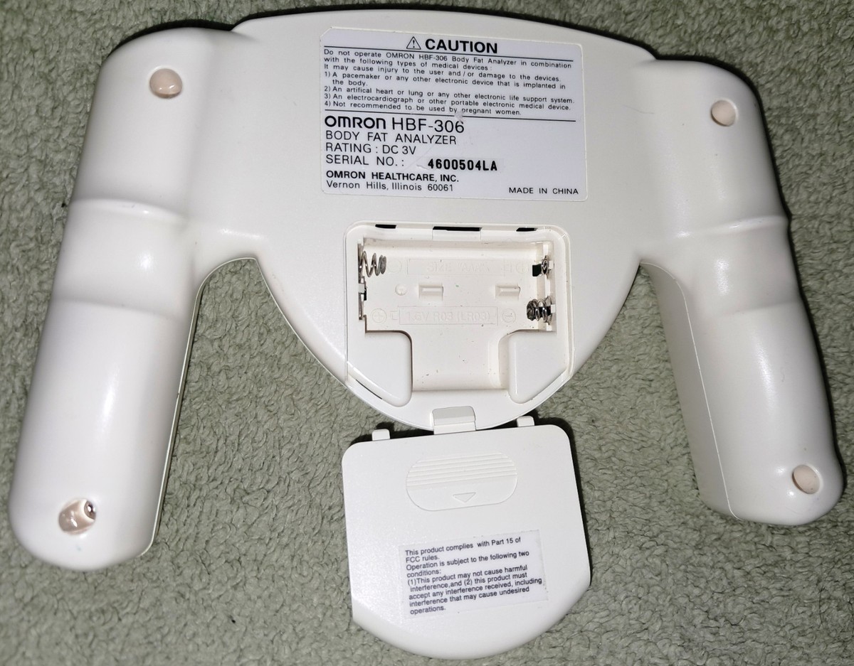 Moniteur Omron HBF-306 – Mesure Perte De Graisse & IMC (blanc, Testé Fonctionnel)