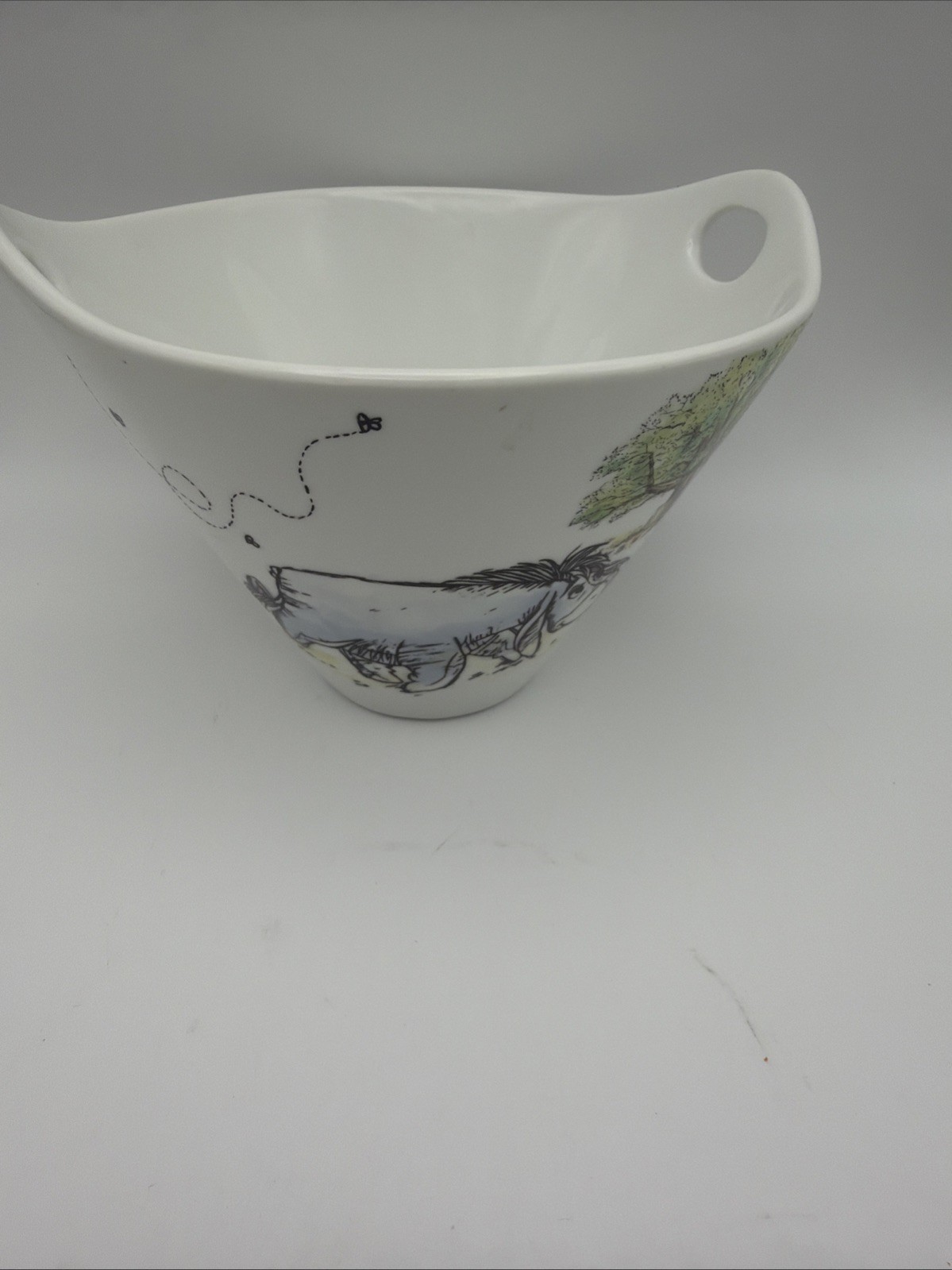 Disney Winnie the Pooh Ceramic Bowl Zrike Eeyore Tigger 7” EUC