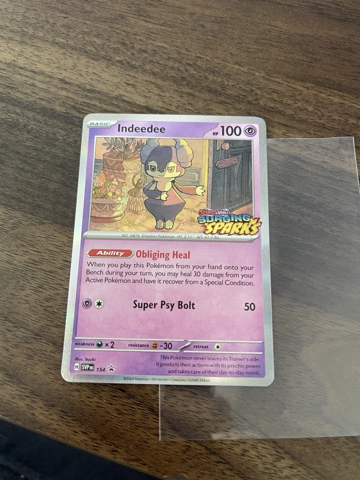Indeedee 154 Sv: Scarlet & Violet Promo Cards Holo - Image 3 of 3
