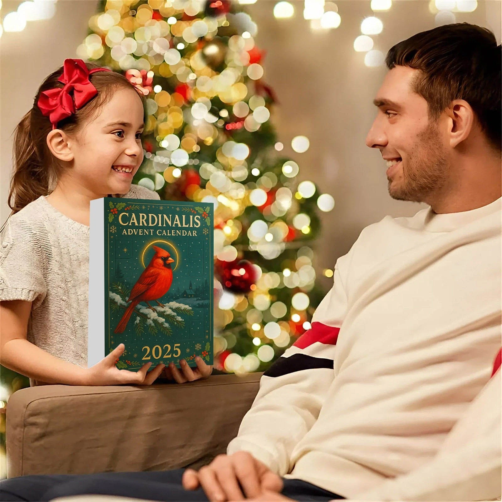 2025 Cardinalis Acrylic Advent Calendar 24 Days 2D Collectibles Decor