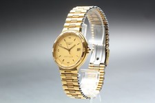 Longines Conquest V.H.P 174-4976 esfera dorada 34 mm reloj de cuarzo para...