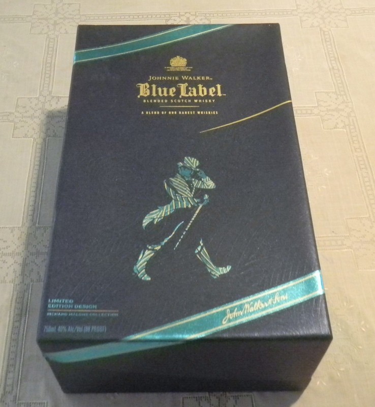 Johnnie Walker Blue Label Whisky Presentation Box Limited Edition Richard Malone