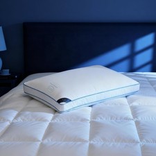 37.5 Temperature Regulating Hotel Bed Pillows Queen Size Set of 1, 300 Threa...