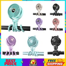 Portable Stroller Mini Fan - Rechargeable 3-Speed Personal Fan for Baby Travel