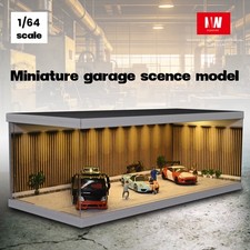 DE Diorama 1/43/64 garage modello luce LED scena parcheggio model display case toy
