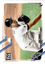 2021 Topps - Dane Dunning #231 Horizontal, Pinstriped Jersey (RC)